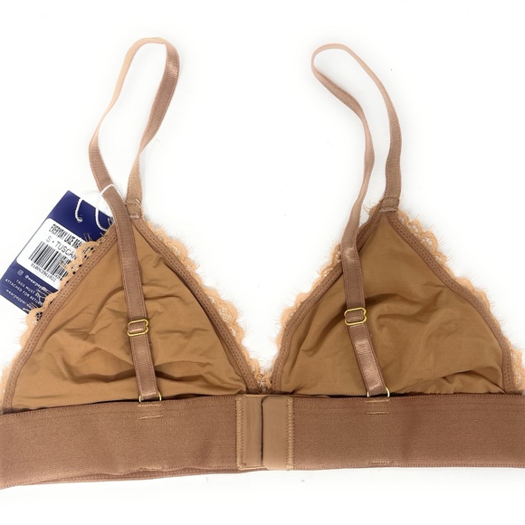 Pepper Bra Size Small Tuscan Everyday Lace Bralette Triangle Tan Lacy NWT NEW - Picture 2 of 7
